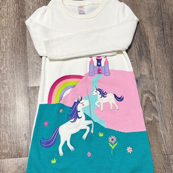 NWT Gymboree Unicorn Sweater Dress - Picture 3 of 8